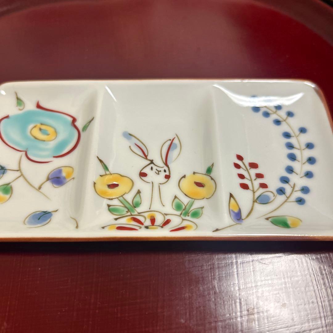 り*ん様 作家　陶芸作家　空萌工房 うさぎ 田口紀美子　薬味皿　仕切皿