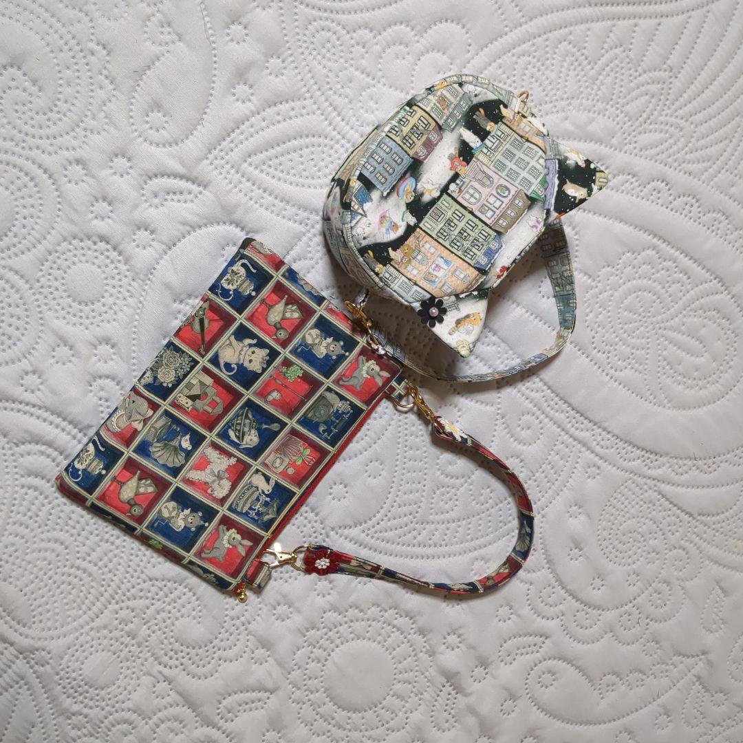 おばっちー様リクエスト…猫の森美術館 ポケットいっぱいトートバッグ…他２点