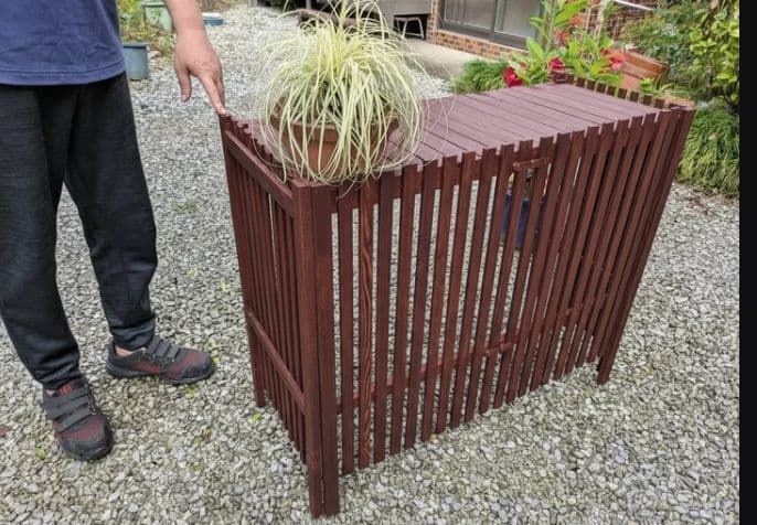 折りたたみ式木製室外機カバー #メルカリでハロウィン