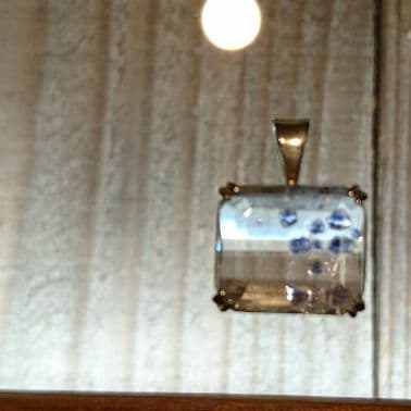 フローライトインクォーツ ペンダントトップ