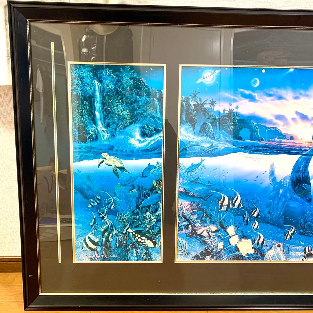 クリスチャンラッセン（Lassen） 直筆サイン入り版画 海洋生物 91/135