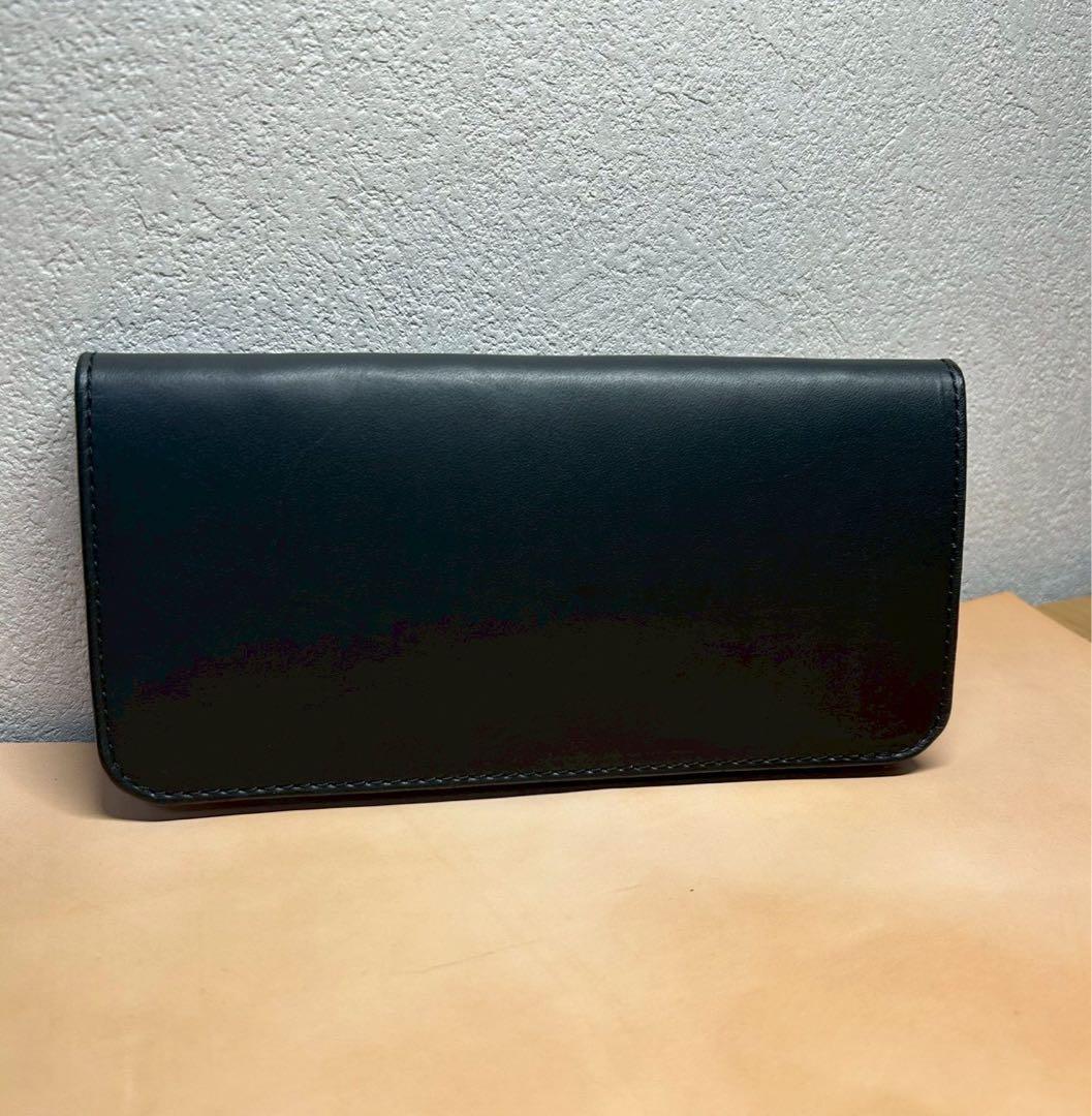 トラッカーウォレット　ミドル　ロング　3層　コンパクト財布　本革　牛革