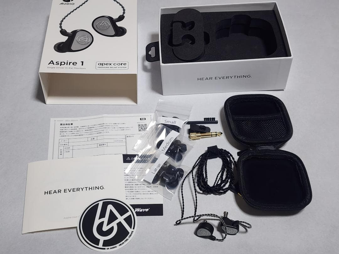 ほぼ新品・保証26年10月・64AUDIO Aspire1 [64A-7440]