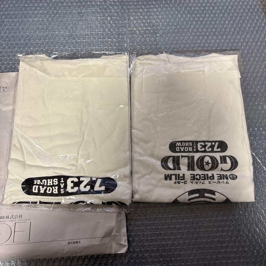 【非売品】ONE PIECE FILM GOLD黄金の宴 当選Tシャツ