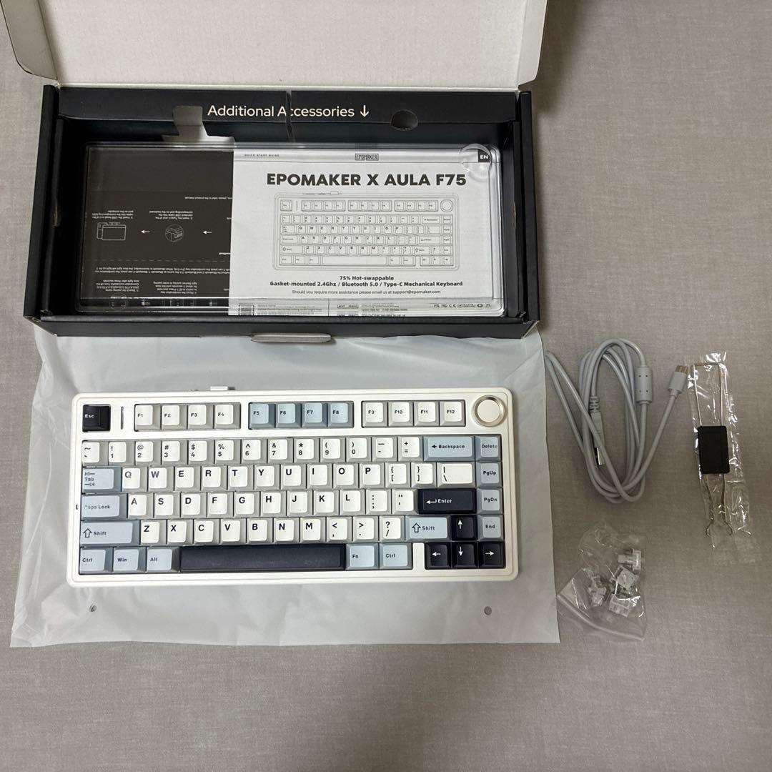 キーボード EPOMAKER x Aula F75 Graywood V3