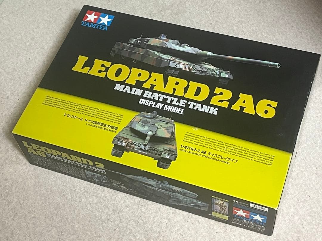タミヤ レオパルト2 A6 ディスプレイタイプ 未組立 レオパルド 1/16