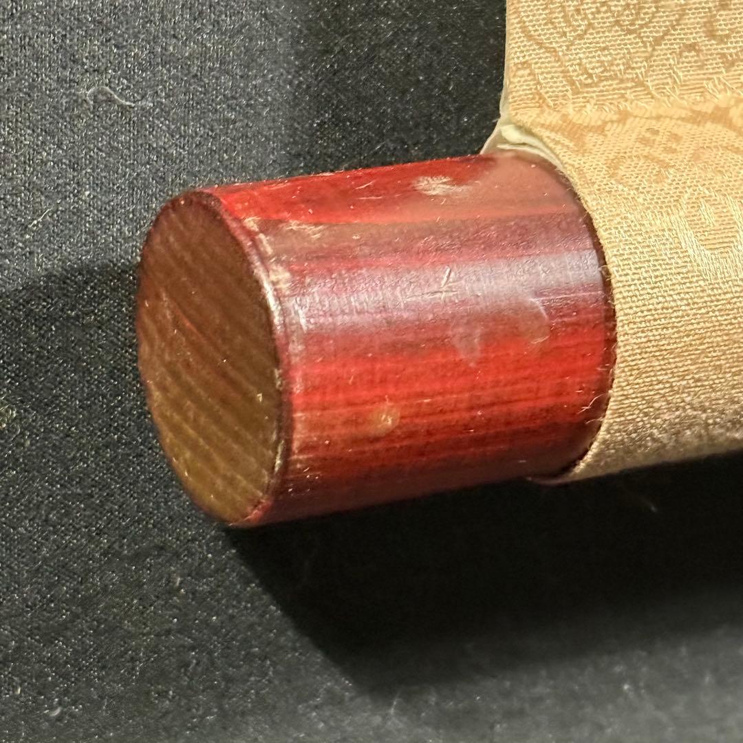 K63 青治 「水墨山水」 掛軸 日本画 絹本 合わせ箱