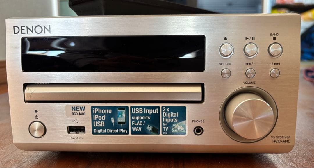 DENON RCD-M40-SP　プレミアムシルバー　CDレシーバー　付属品一式
