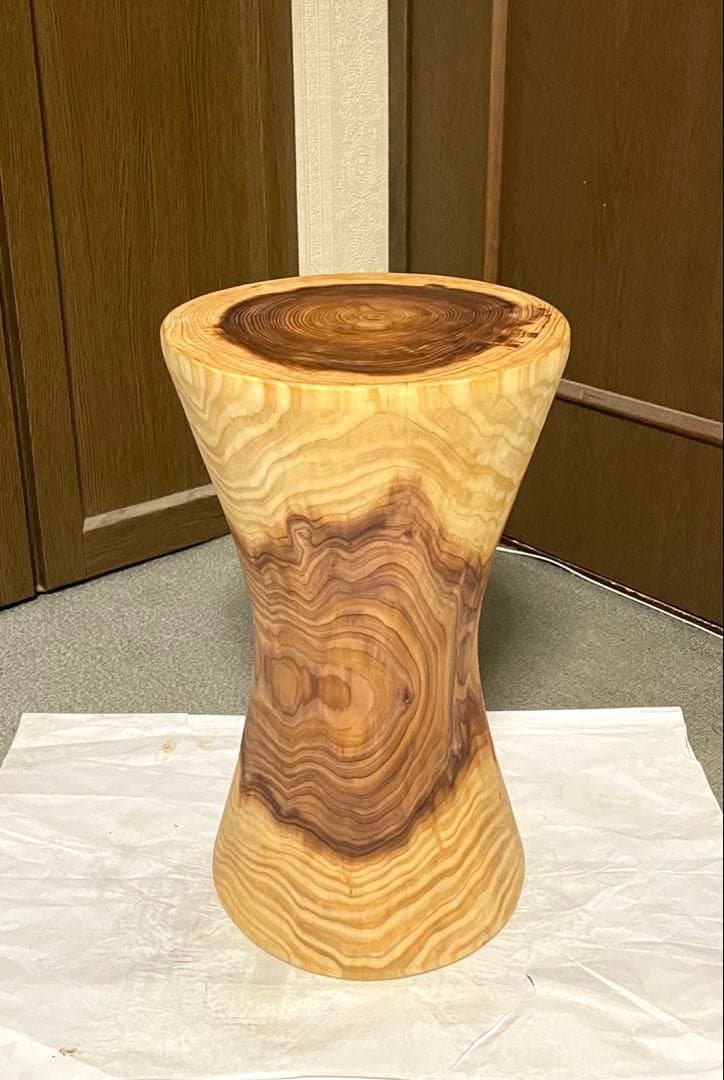 丸太　スツール　サイドテーブル フラワースタンド