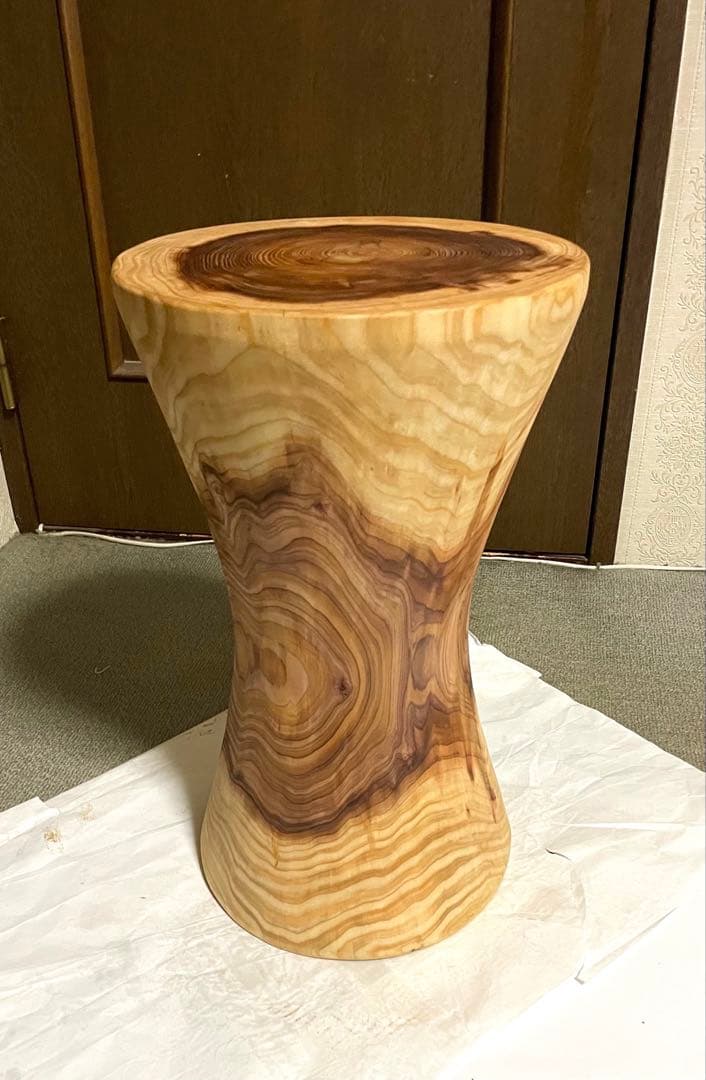 丸太　スツール　サイドテーブル フラワースタンド