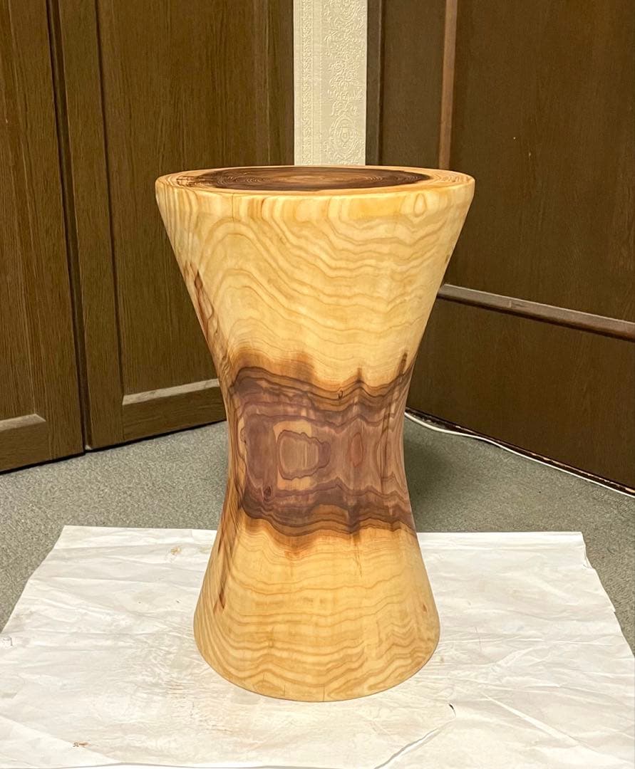 丸太　スツール　サイドテーブル フラワースタンド