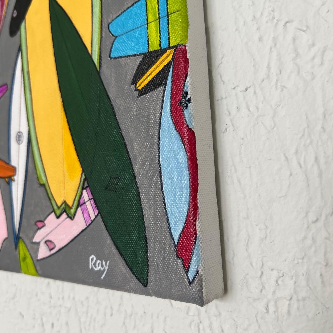 サーフィンをテーマにしたアート