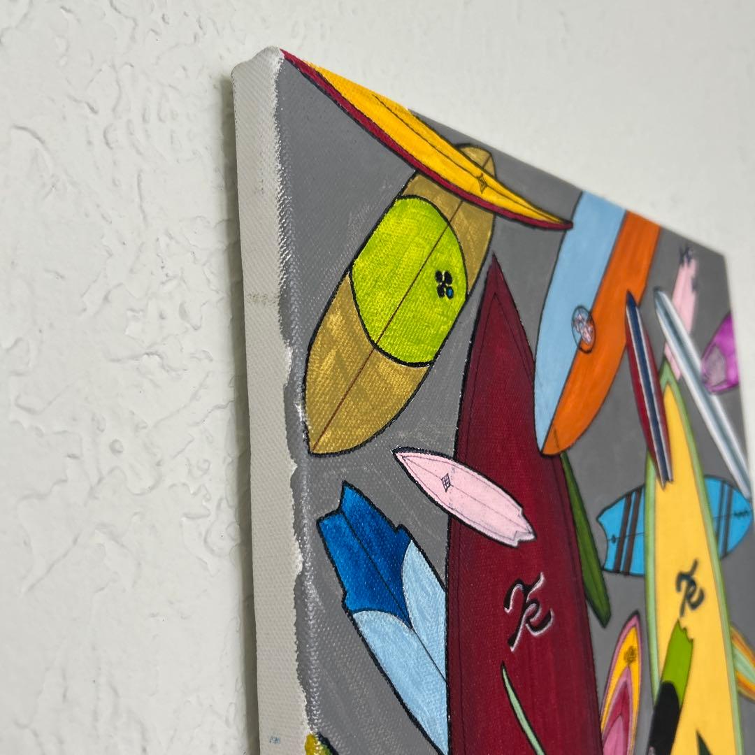 サーフィンをテーマにしたアート