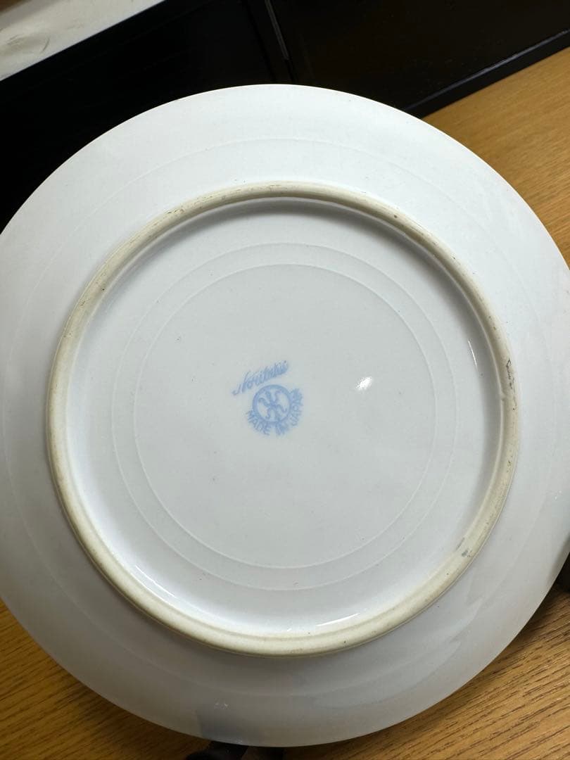 オールドノリタケ美品！金彩砂漠風景画 トリオセット　カップ＆ソーサー　プレー卜