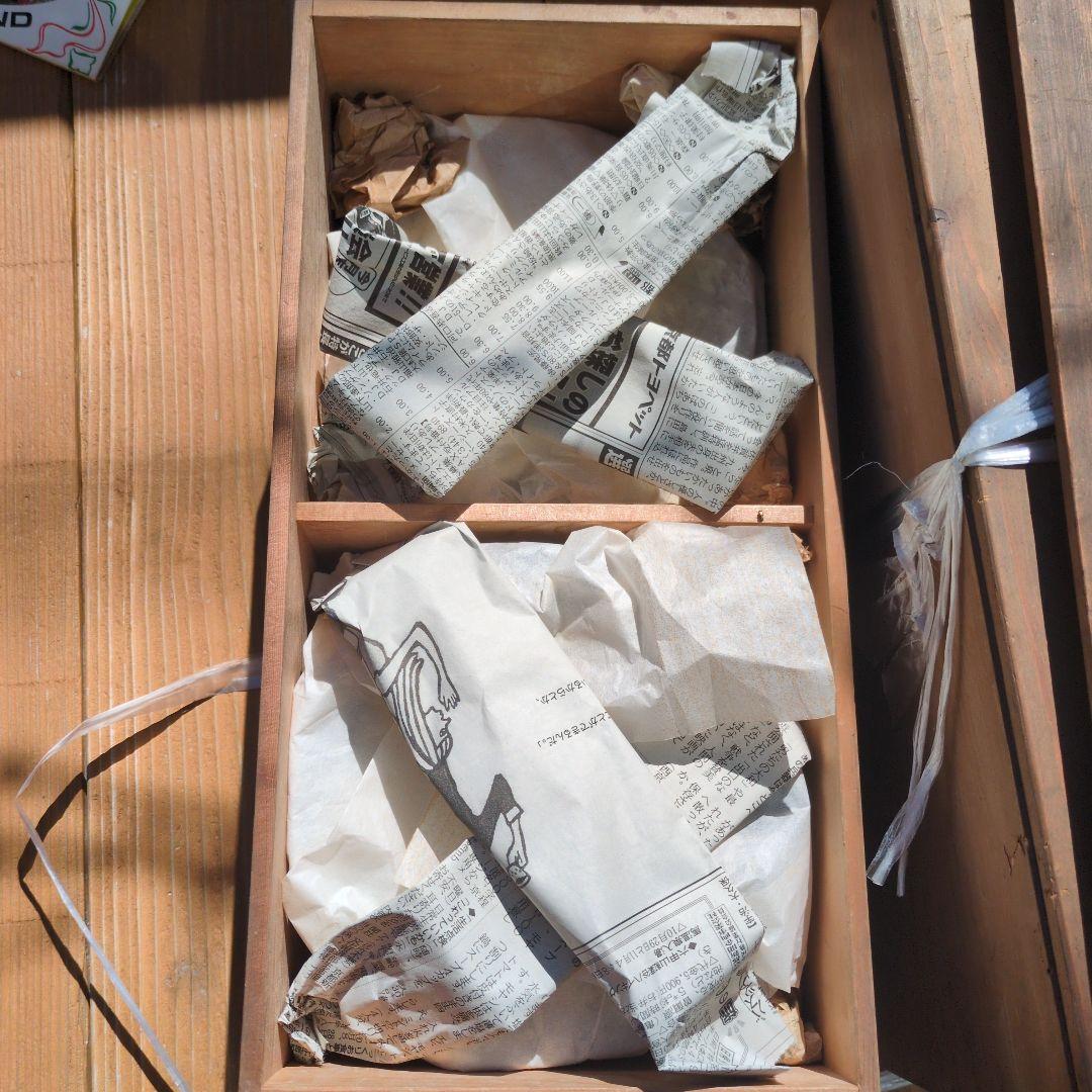 陶器皿 　手万里人形藍模様小皿　レトロ　アンティーク