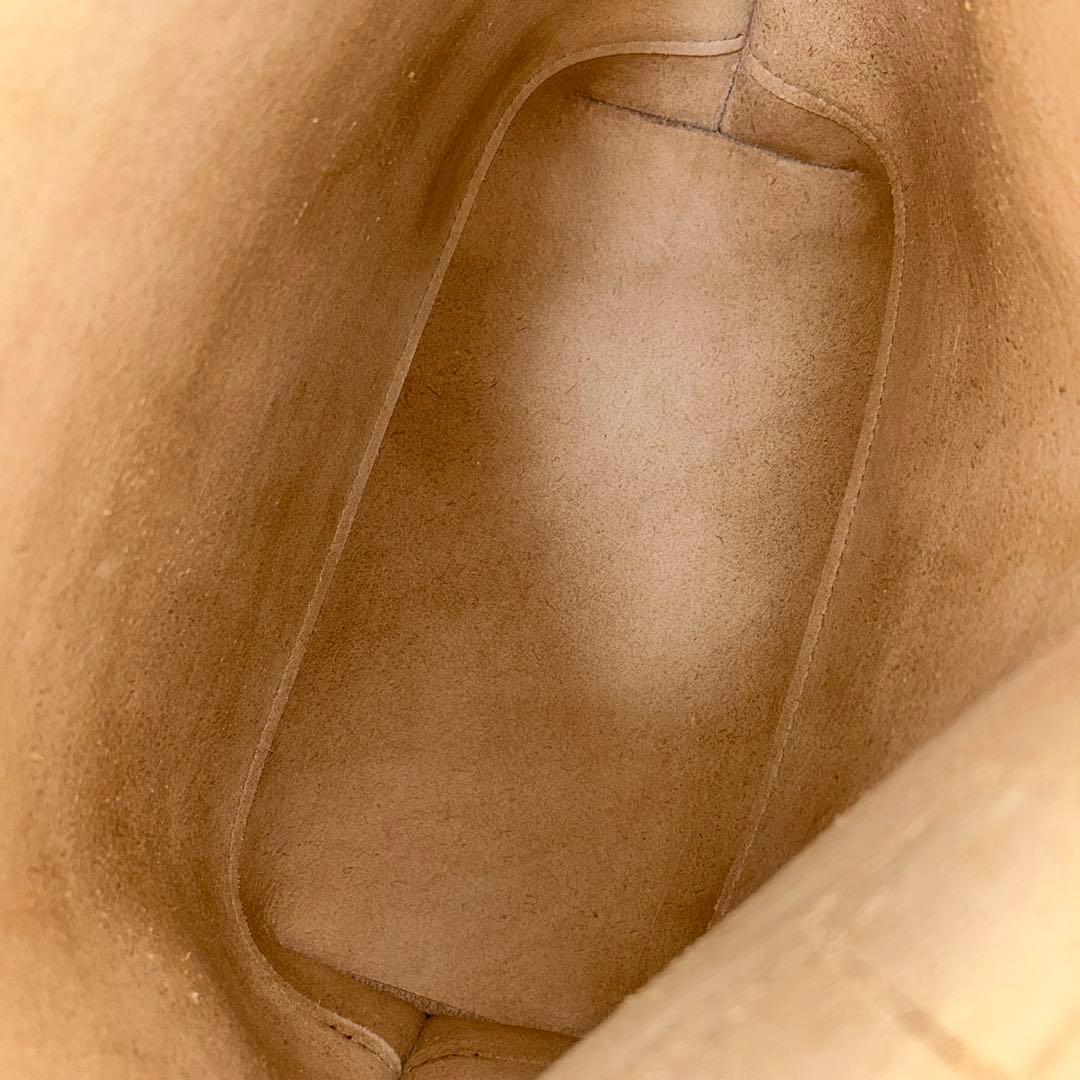 革好きに！　素仕上げベジタブルタンニン鞣し革のトートバッグ　エイジング