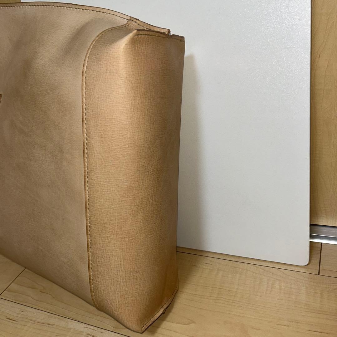 革好きに！　素仕上げベジタブルタンニン鞣し革のトートバッグ　エイジング