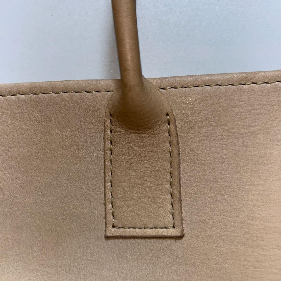 革好きに！　素仕上げベジタブルタンニン鞣し革のトートバッグ　エイジング