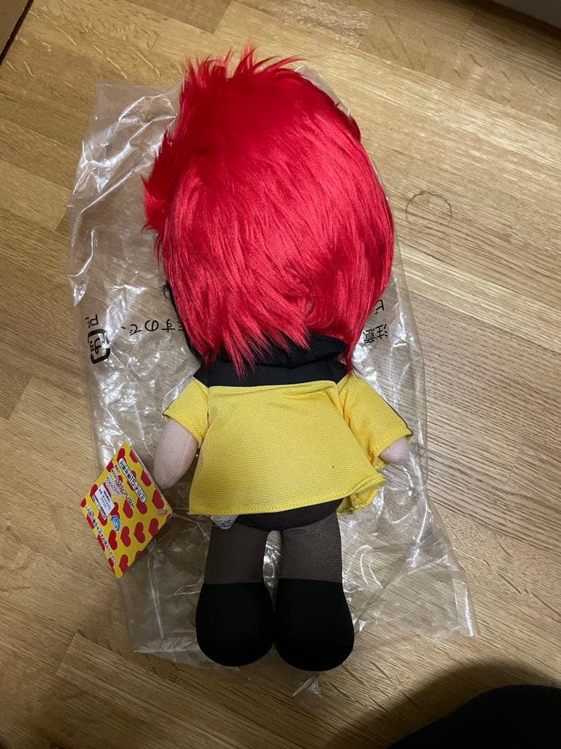 赤毛のキャラクター ぬいぐるみ 約30cm hide人形　新品