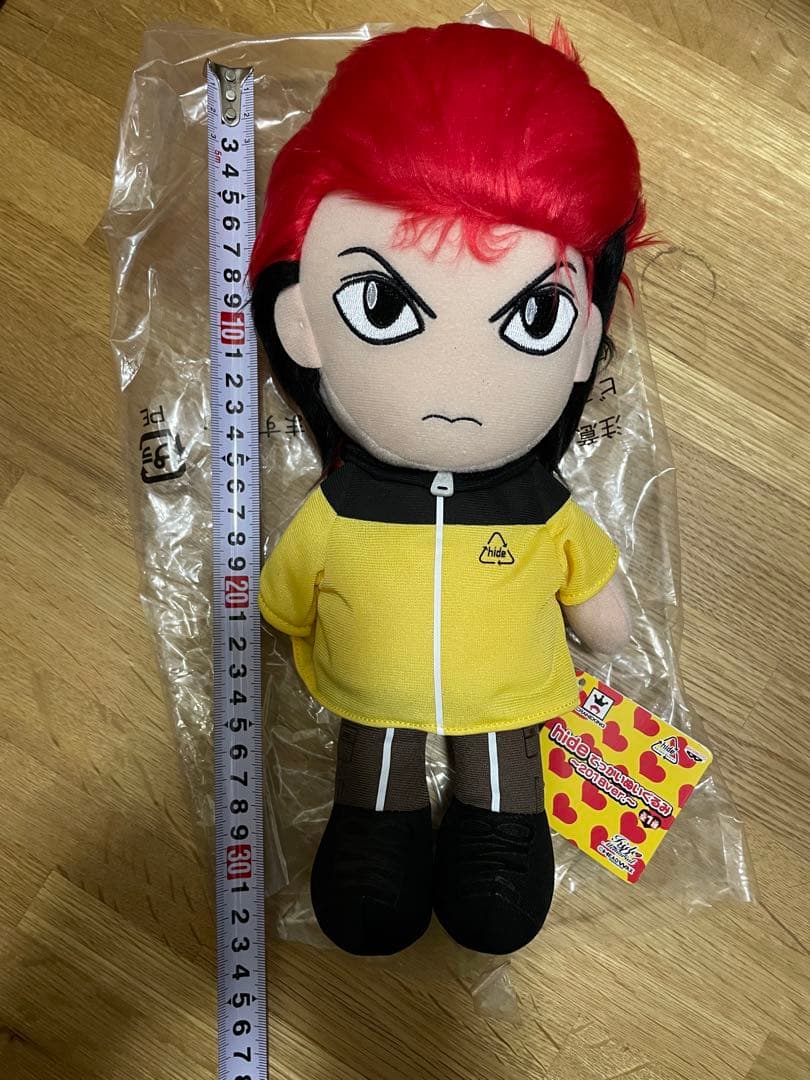 赤毛のキャラクター ぬいぐるみ 約30cm hide人形　新品