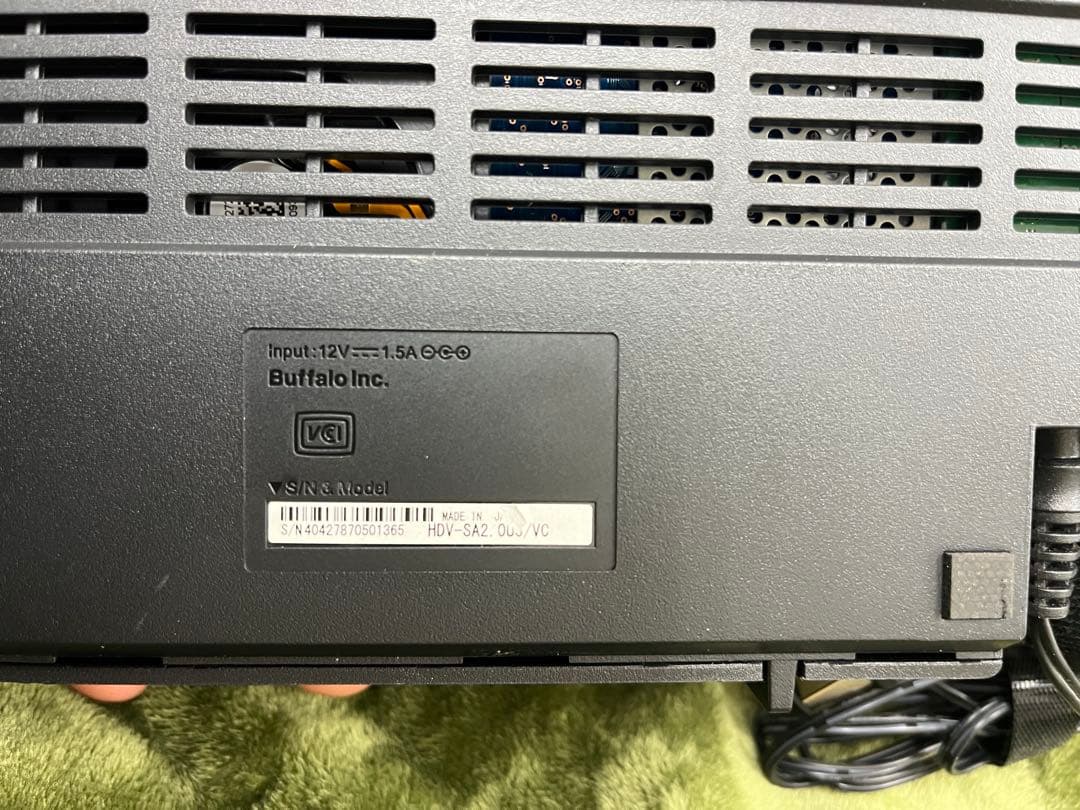 外付けhdd 2テラバイトBUFFALO hdv-sa2. ou3/vc