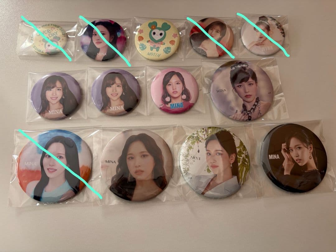 twice ミナ　缶バッチセット