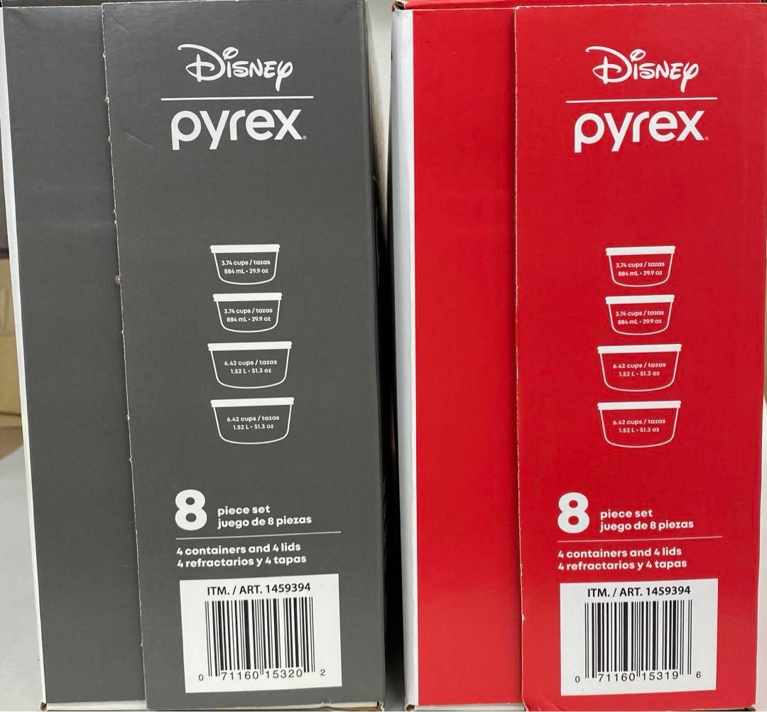 2セット パイレックス ディズニー100周年　フタ付き保存容器