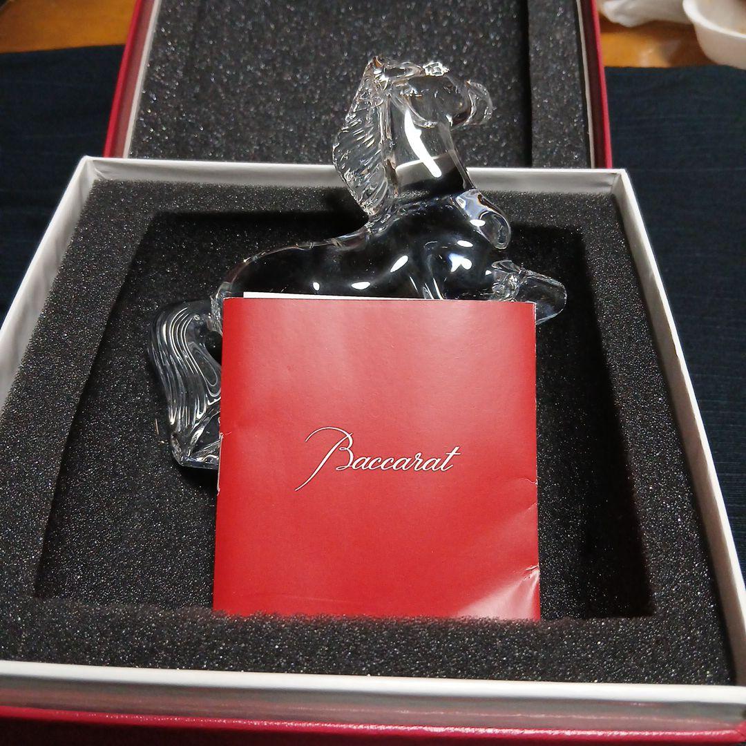 クリスタル 馬の置物 未使用