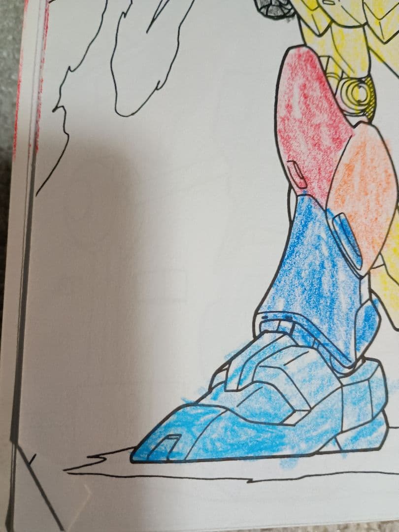 機動戦士ガンダム　GUNDAM F91 セイカのぬりえ　ガンダムF91　レトロ