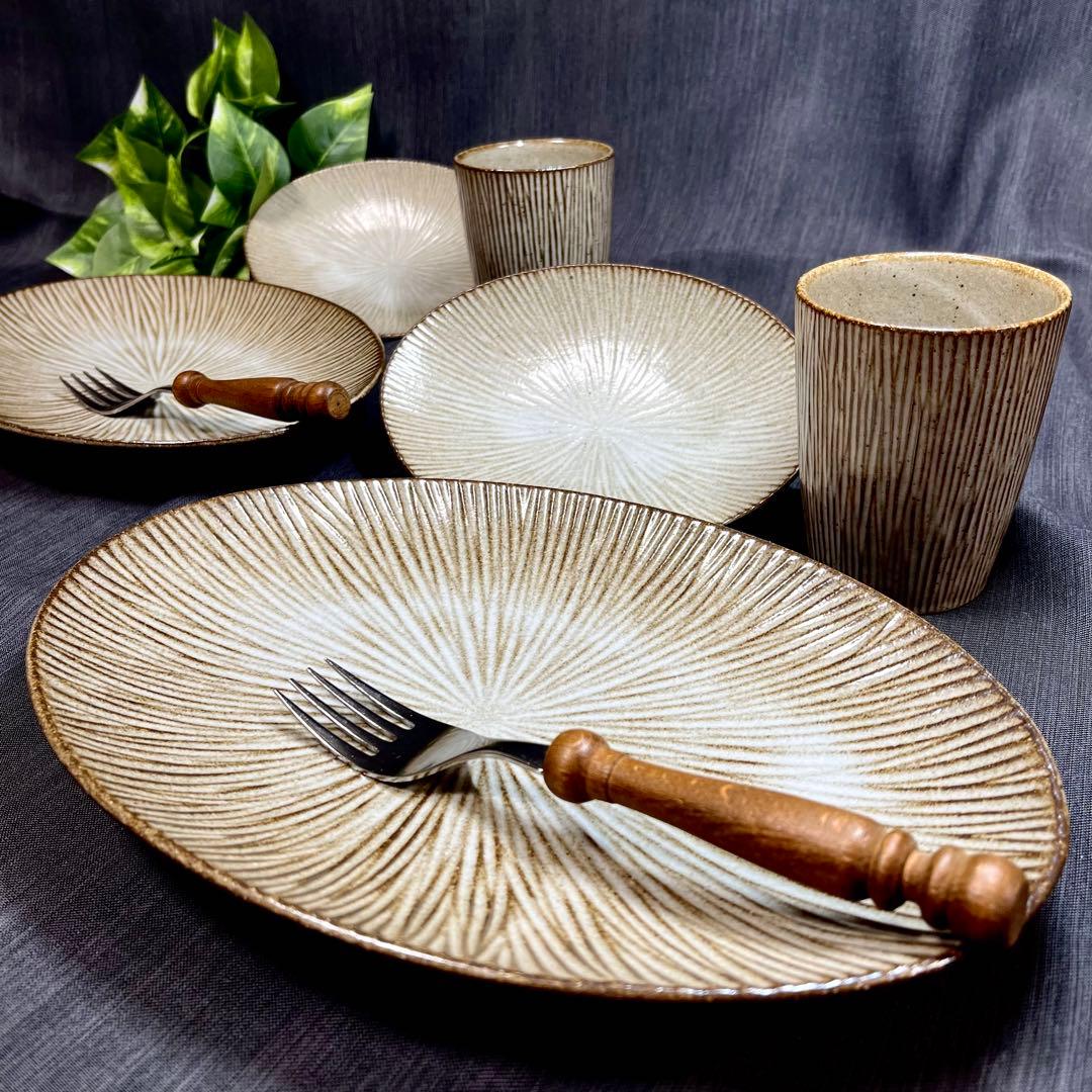 【おまとめ10点❗️】 たち吉 Adam&Eve バーム オーバル皿 フリーカップ