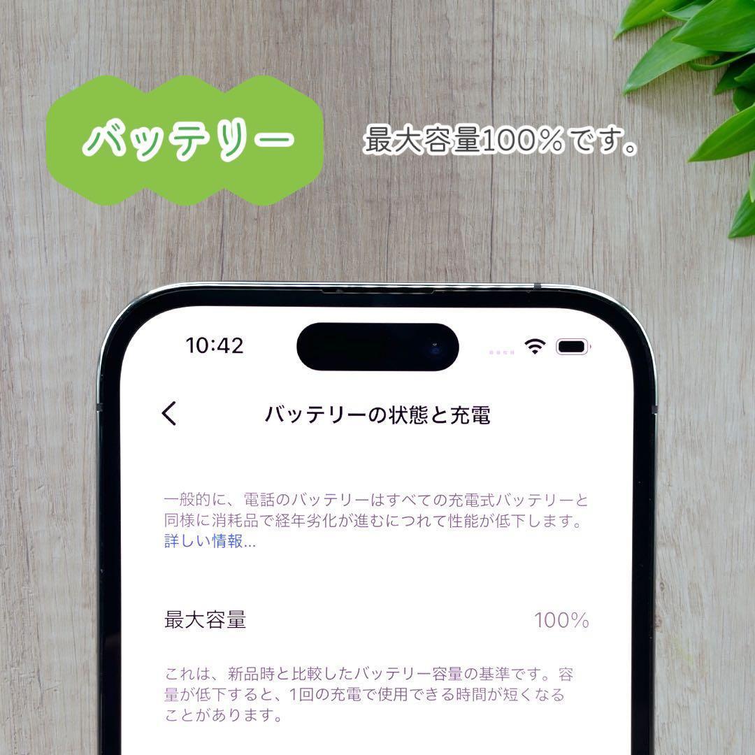 【美品】 iPhone14 Pro 本体 128GB SIMフリー パープル