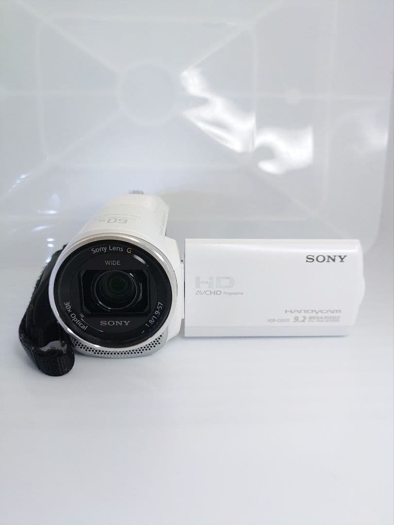 SONY HDR-CX670 ホワイト 動作確認済 バッテリー2本付属