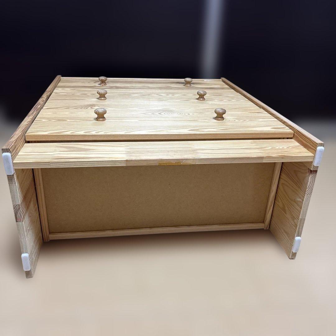 IKEA ラスト　木製 3段チェスト　天然木　廃盤品