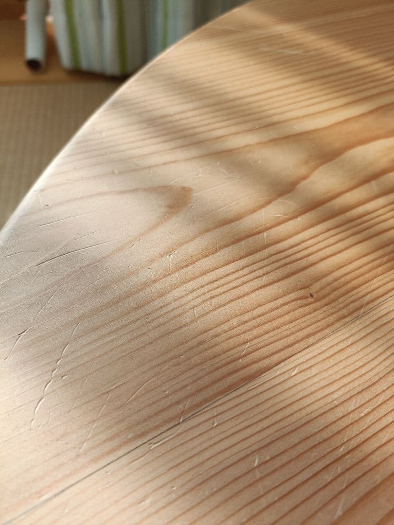 あんこ様　円形木製座卓 直径約90cm