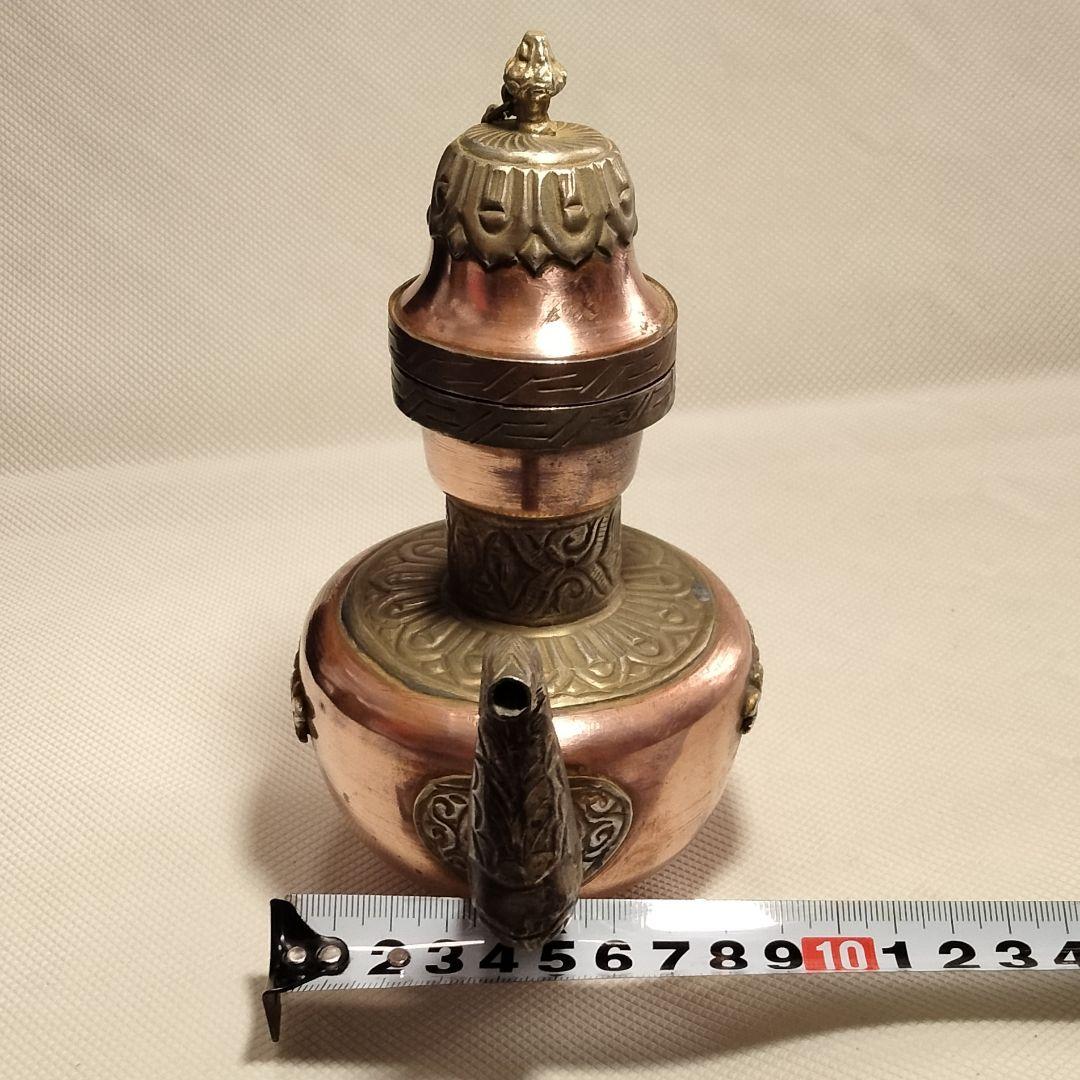 3467 アンティーク レトロ 純銅製ティーポット レア 骨董