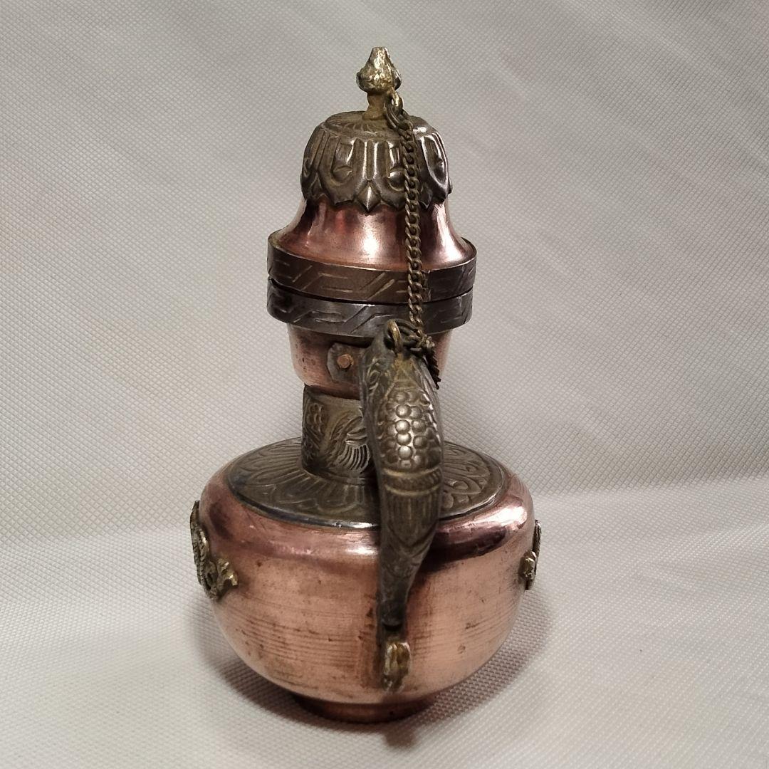 3467 アンティーク レトロ 純銅製ティーポット レア 骨董