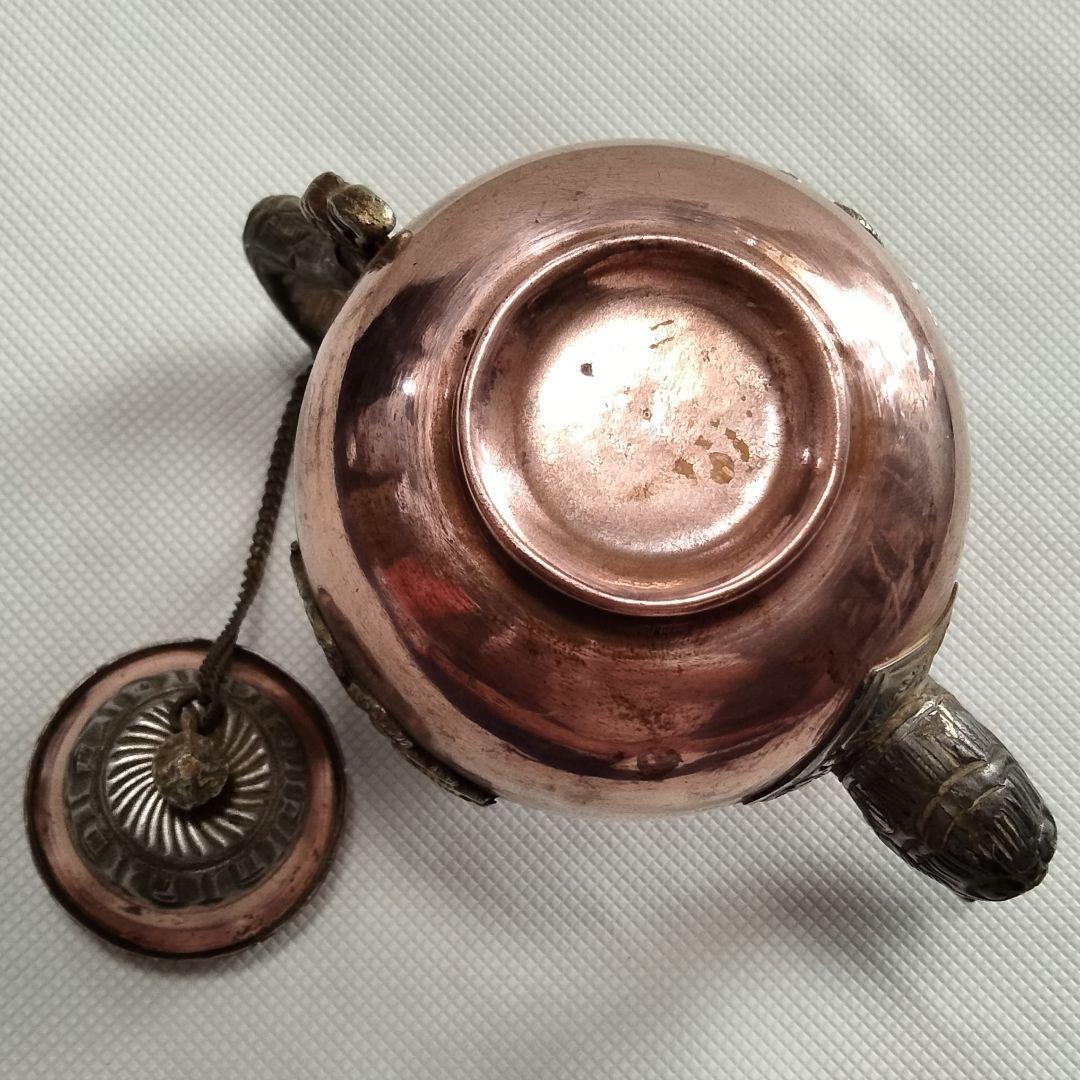 3467 アンティーク レトロ 純銅製ティーポット レア 骨董
