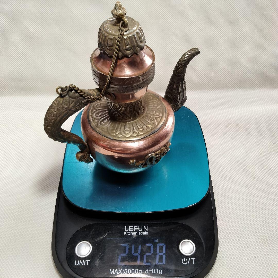 3467 アンティーク レトロ 純銅製ティーポット レア 骨董