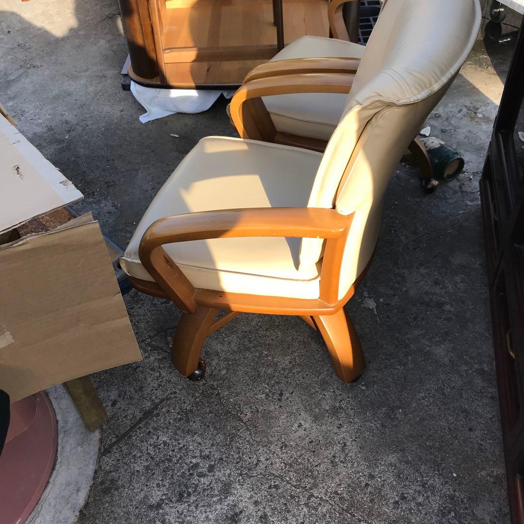 キャスター付きダイニングチェア　セット