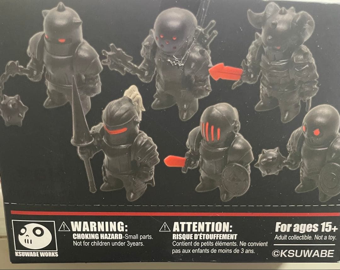 ケースワベ メタルアーマーズ　甲冑騎士フィギュア コンプリート ブラックカラー