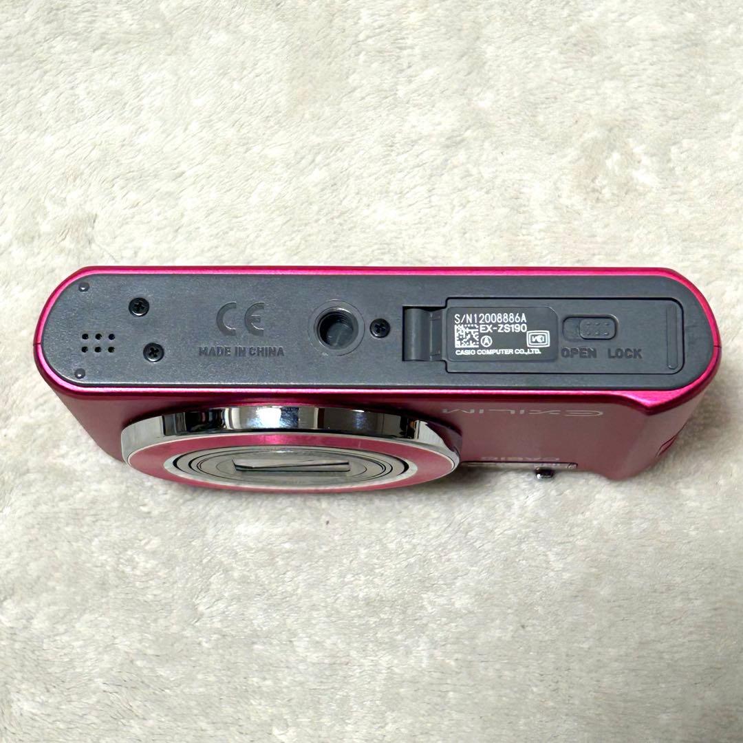 極美品 訳アリ CASIO EXILIM EX-ZS190ピンク デジタルカメラ