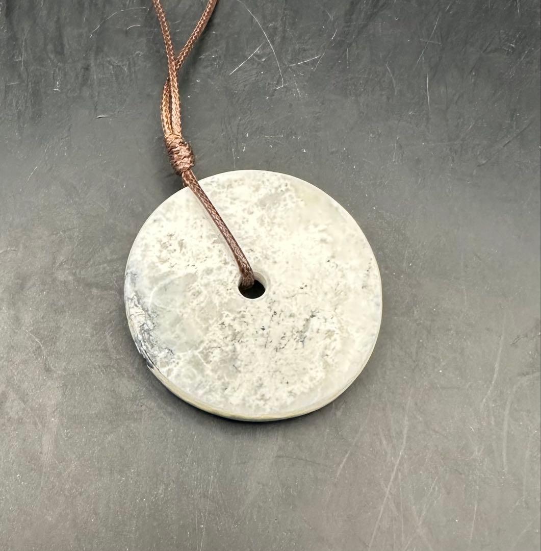 2026.2.10無病息災御守玉璧　新潟産ネフライト