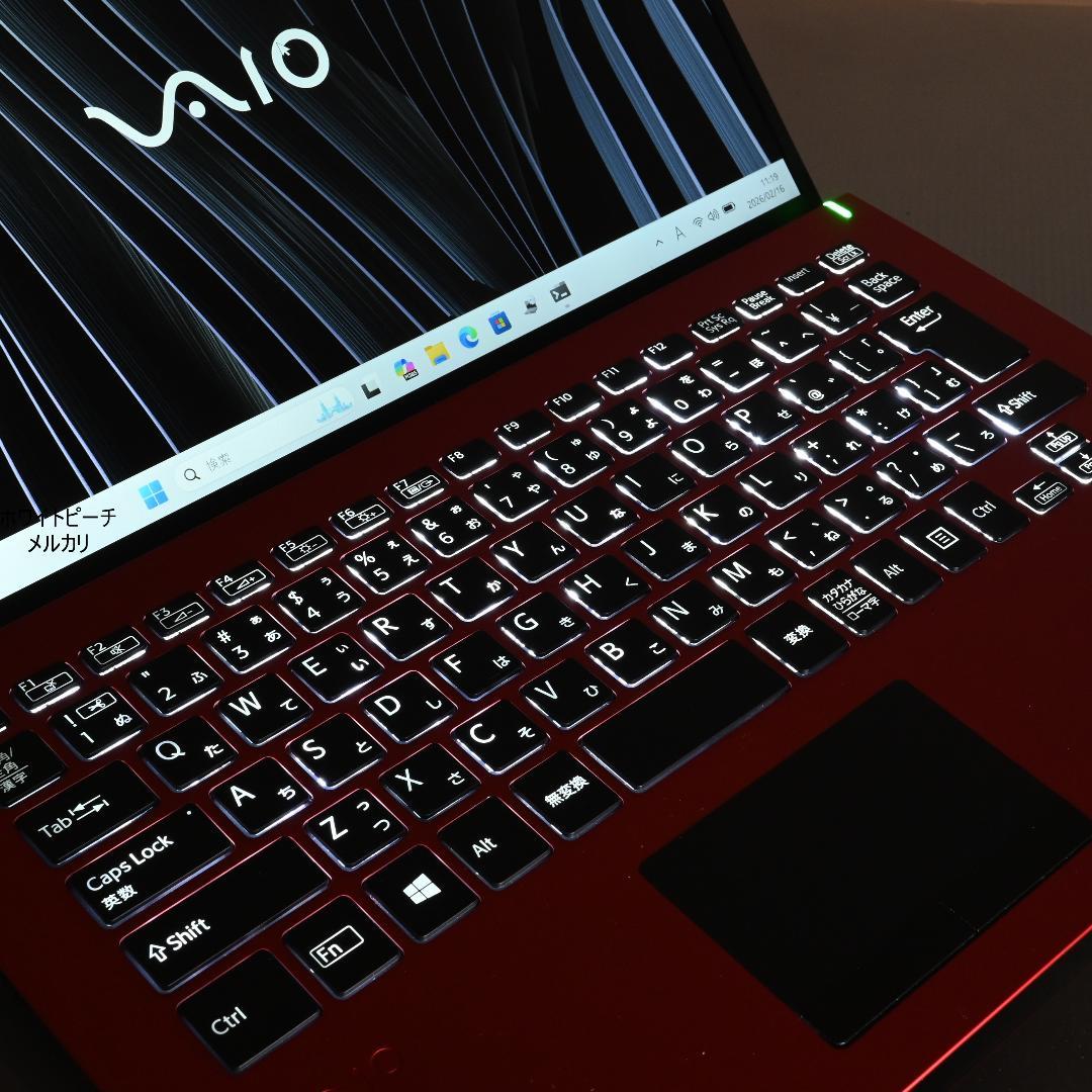 vaio pro PK 第10世代 i3 8G 256GB 赤黒 2021