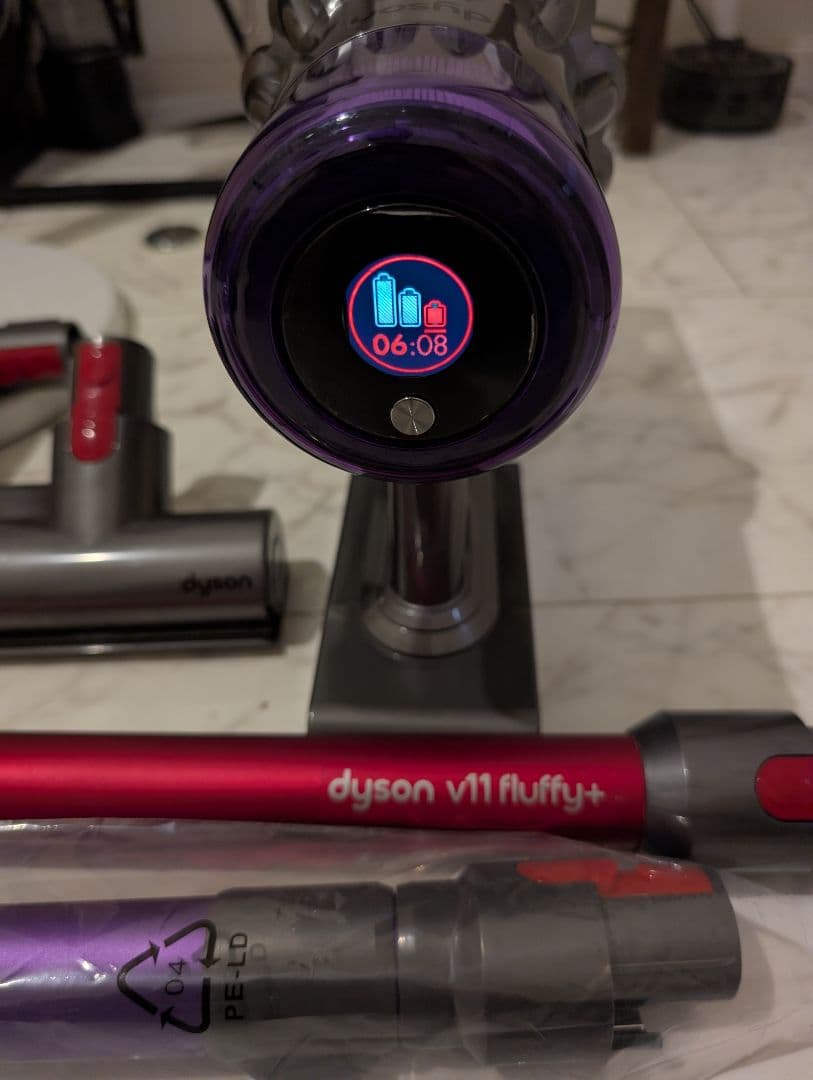 【超豪華・バッテリー良好】ダイソンV11 SV15 Wヘッド&新品スタンド付