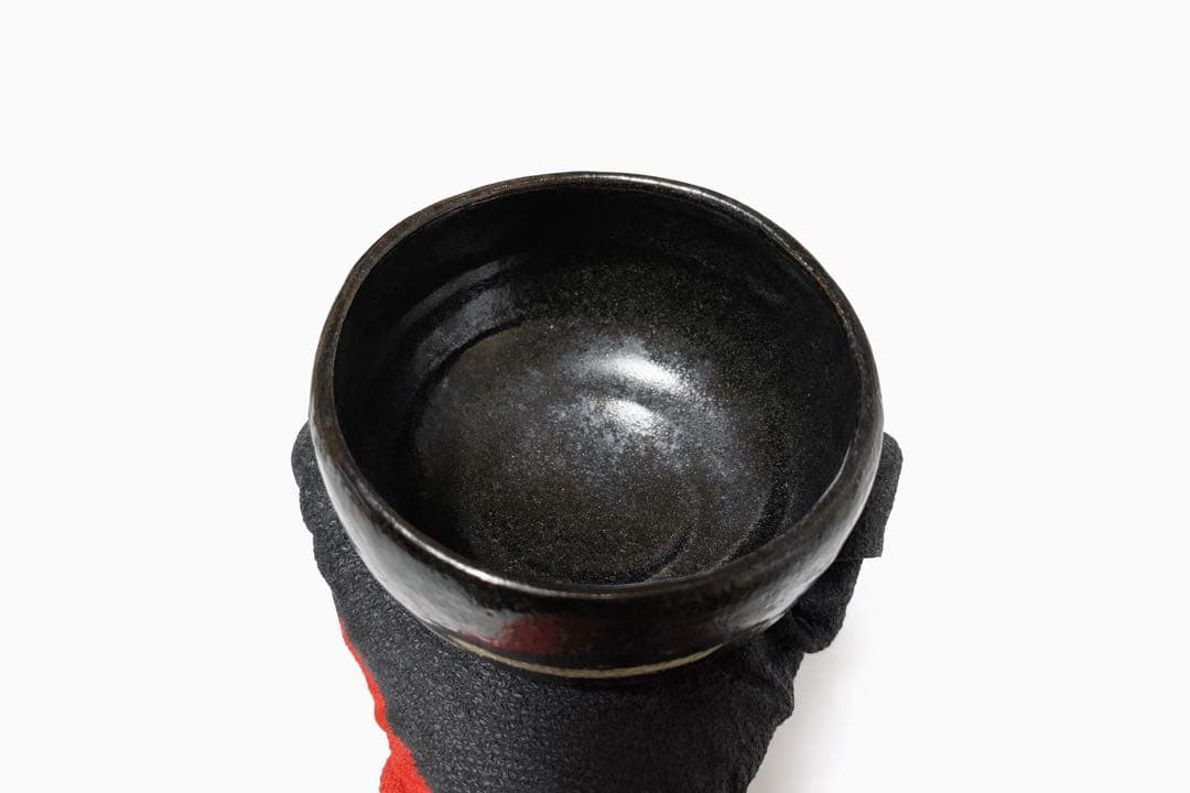 昭楽造 ノンコウ写 黒茶碗 共箱 茶道具 抹茶碗 楽焼