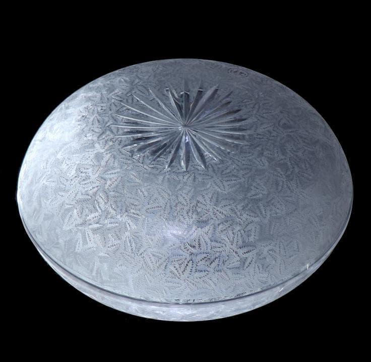 オールド・バカラ 1900年頃 アシッドエッチング 大型 切子鉢 ボウル