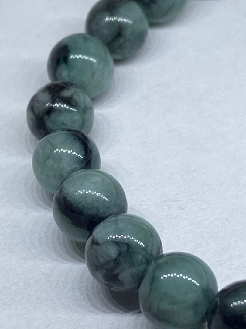 エメラルド*7.5mm*天然石ブレス