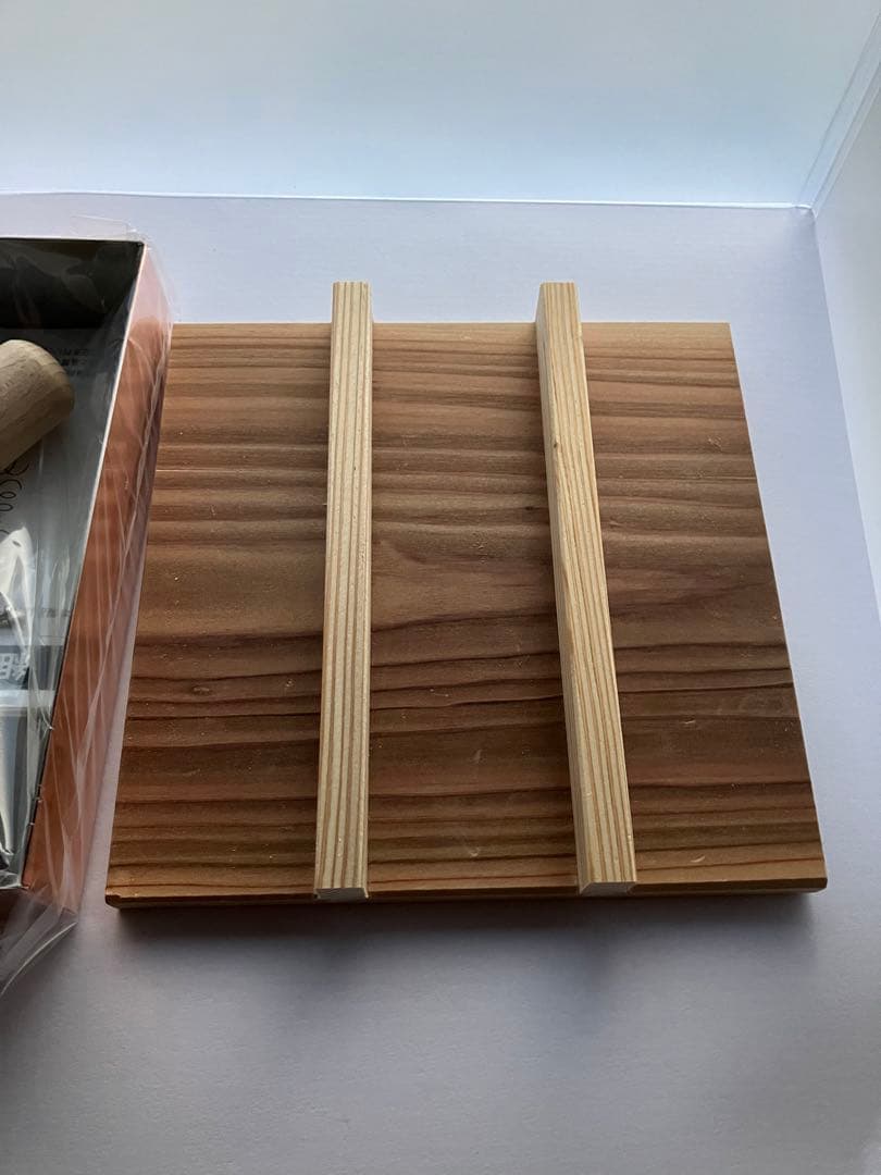 純銅玉子焼き18cm木蓋付CNE117【日本製・新品、未使用】