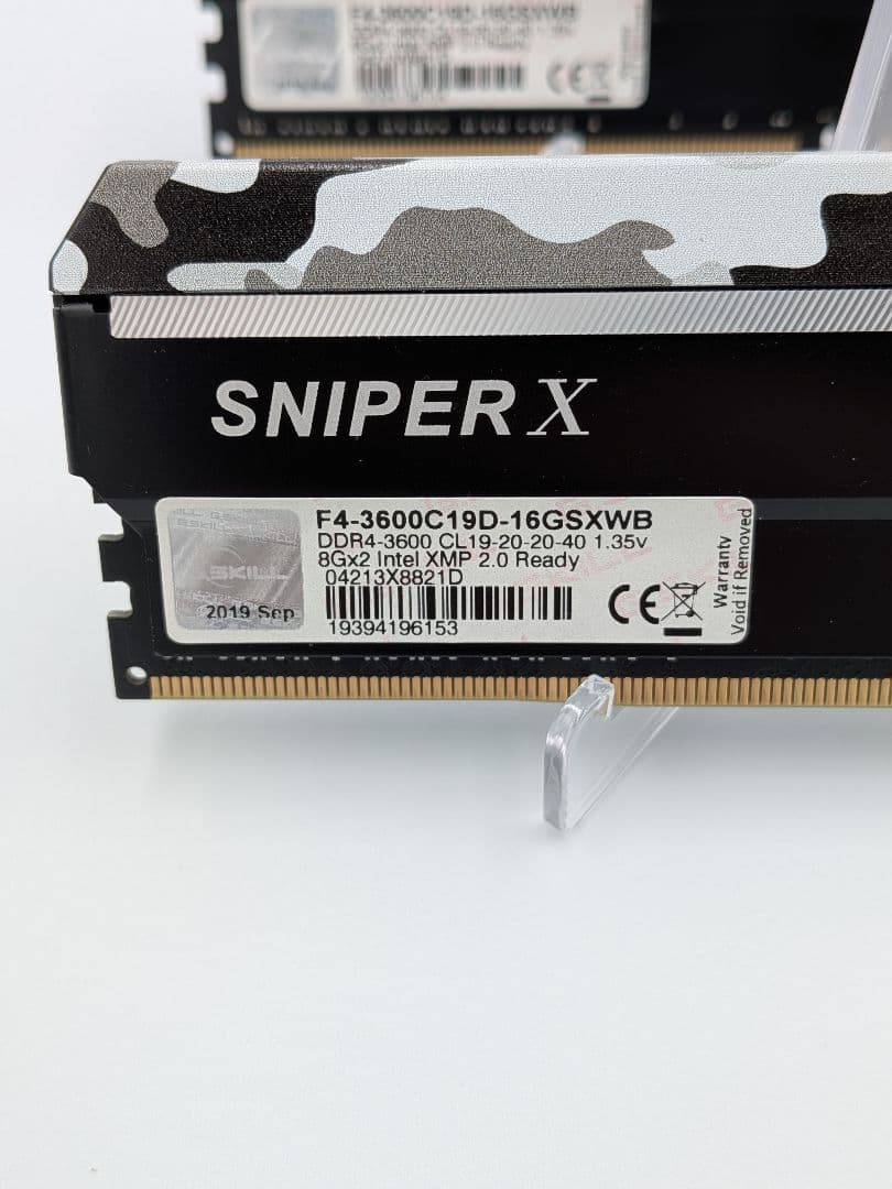 G.SKILL SNIPER X DDR4-3600 16GB(8GB×2)