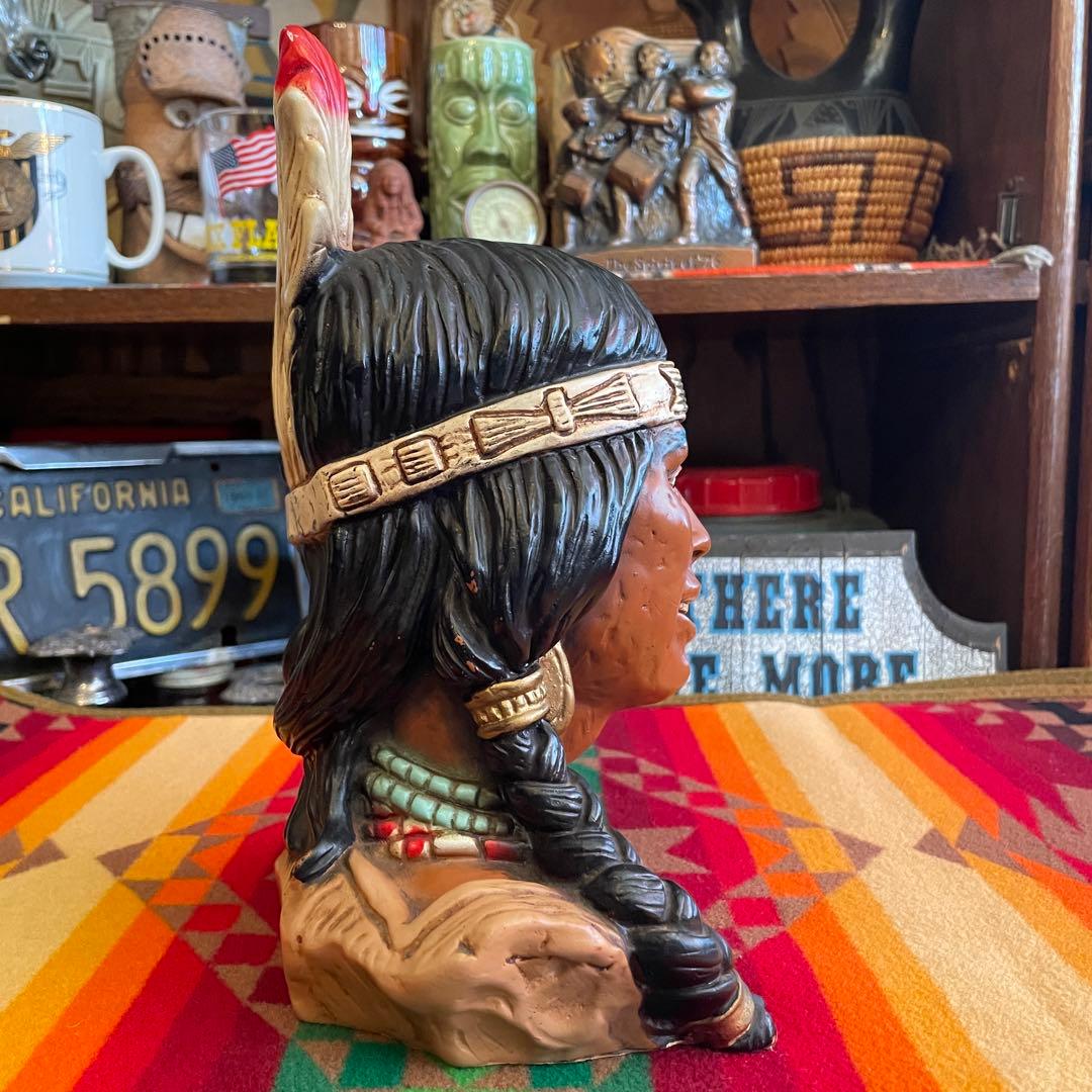 貴重！70sネイティブアメリカン像USAアンティーク /50's40'sナバホ族